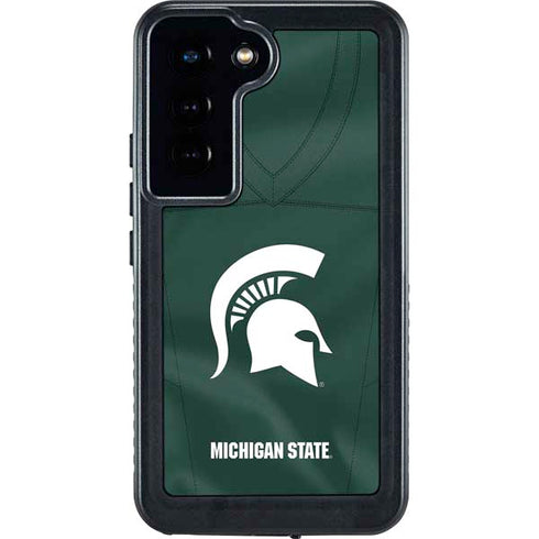 Michigan State University Green Jersey Galaxy S24 Waterproof Case